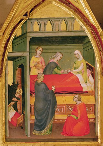 De geboorte van St. Bartholomeus door Lorenzo di Niccolò